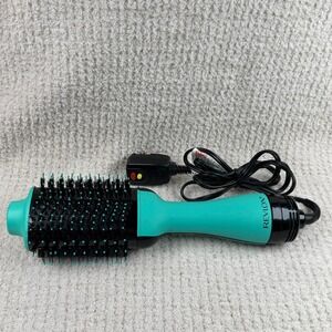 Revlon One-Step Hair Dryer Volumizer Hot Air Brush RVDR5222 Mint Green WORKS